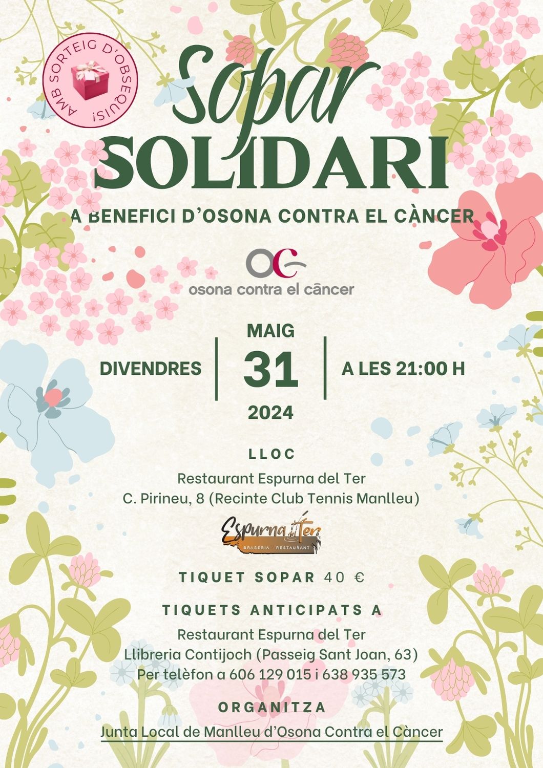 Sopar solidari a Manlleu